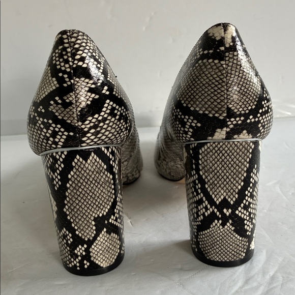 Marc Fisher $118 Women’s Viviene Classic Snake Print Block Heel Pump Size 11 NEW - Picture 11 of 14
